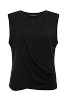 Draped Tank Black