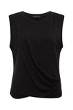 Draped Tank Black