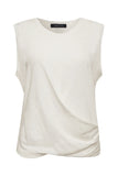 Draped Tank White