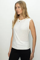 Draped Tank White