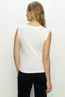 Draped Tank White