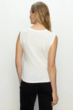 Draped Tank White