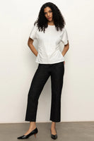 Shirred Waist Dolman Tee