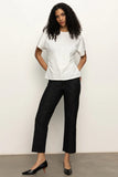 Shirred Waist Dolman Tee