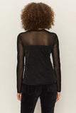 Sparkle Mesh Crew Tee