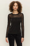 Sparkle Mesh Crew Tee