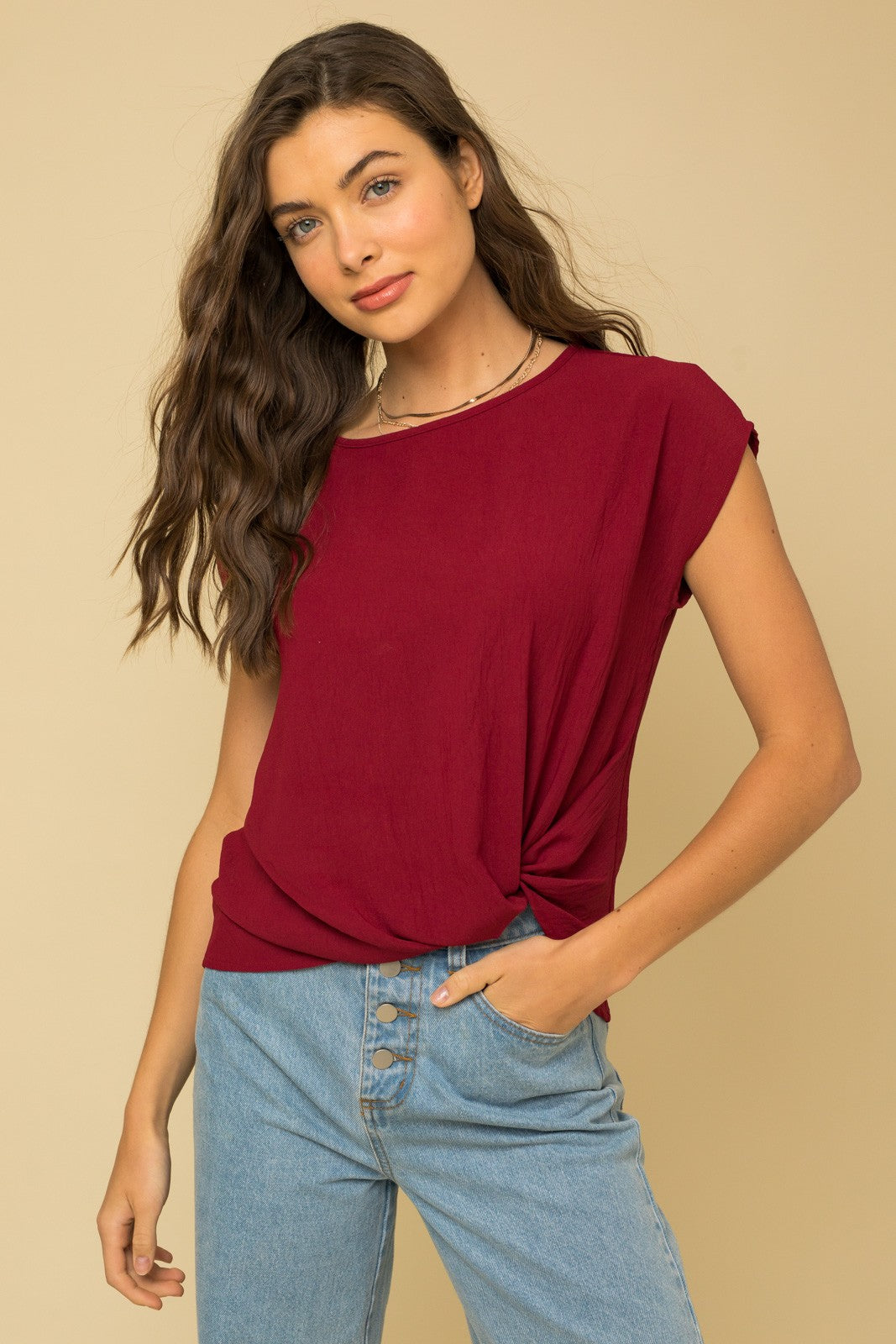Knot Front Top