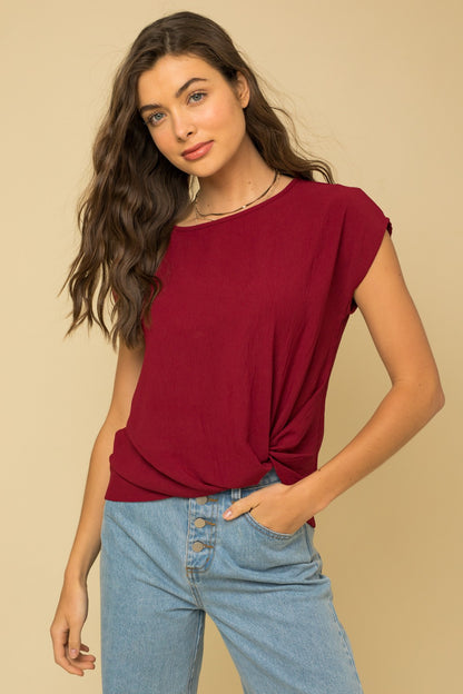 Knot Front Top