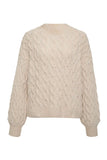 Cable Mock Neck Sweater