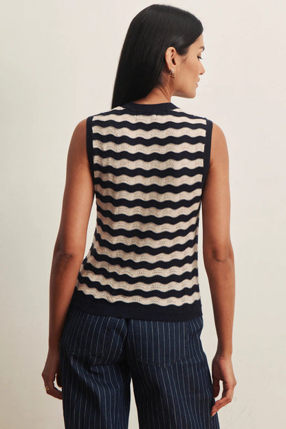 Everyday Chevron Knit Shell