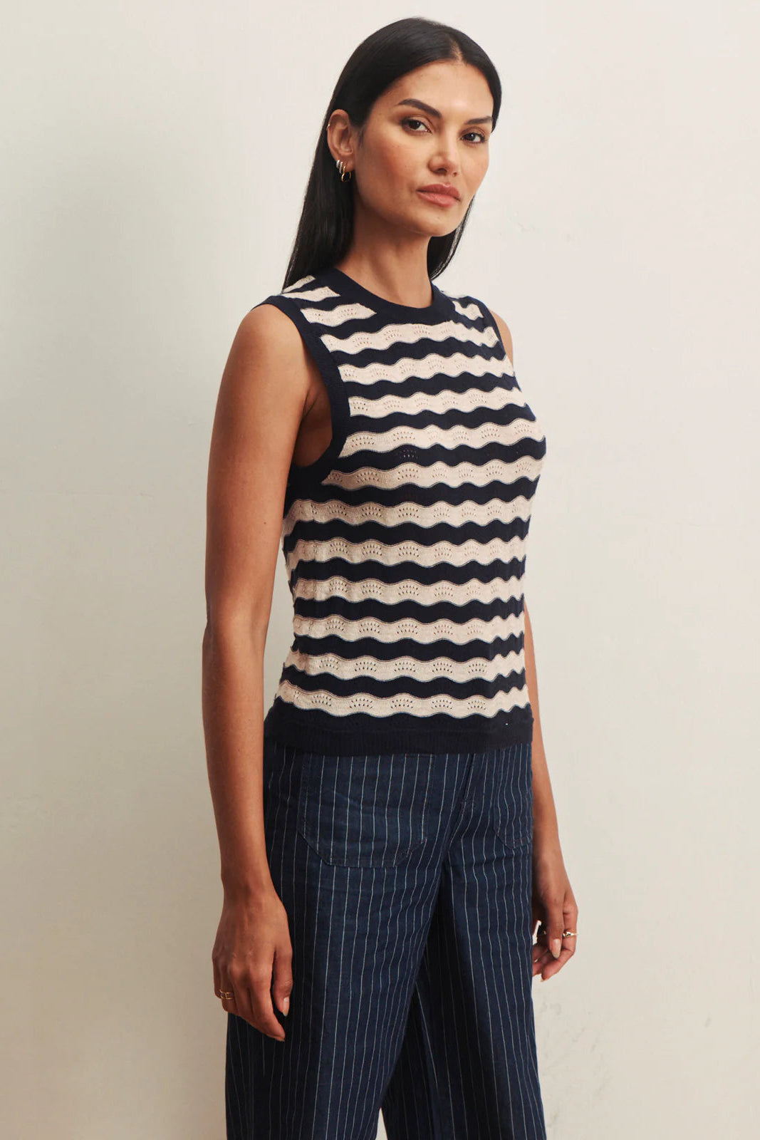 Everyday Chevron Knit Shell