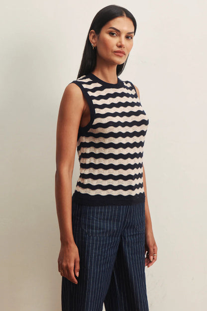 Everyday Chevron Knit Shell