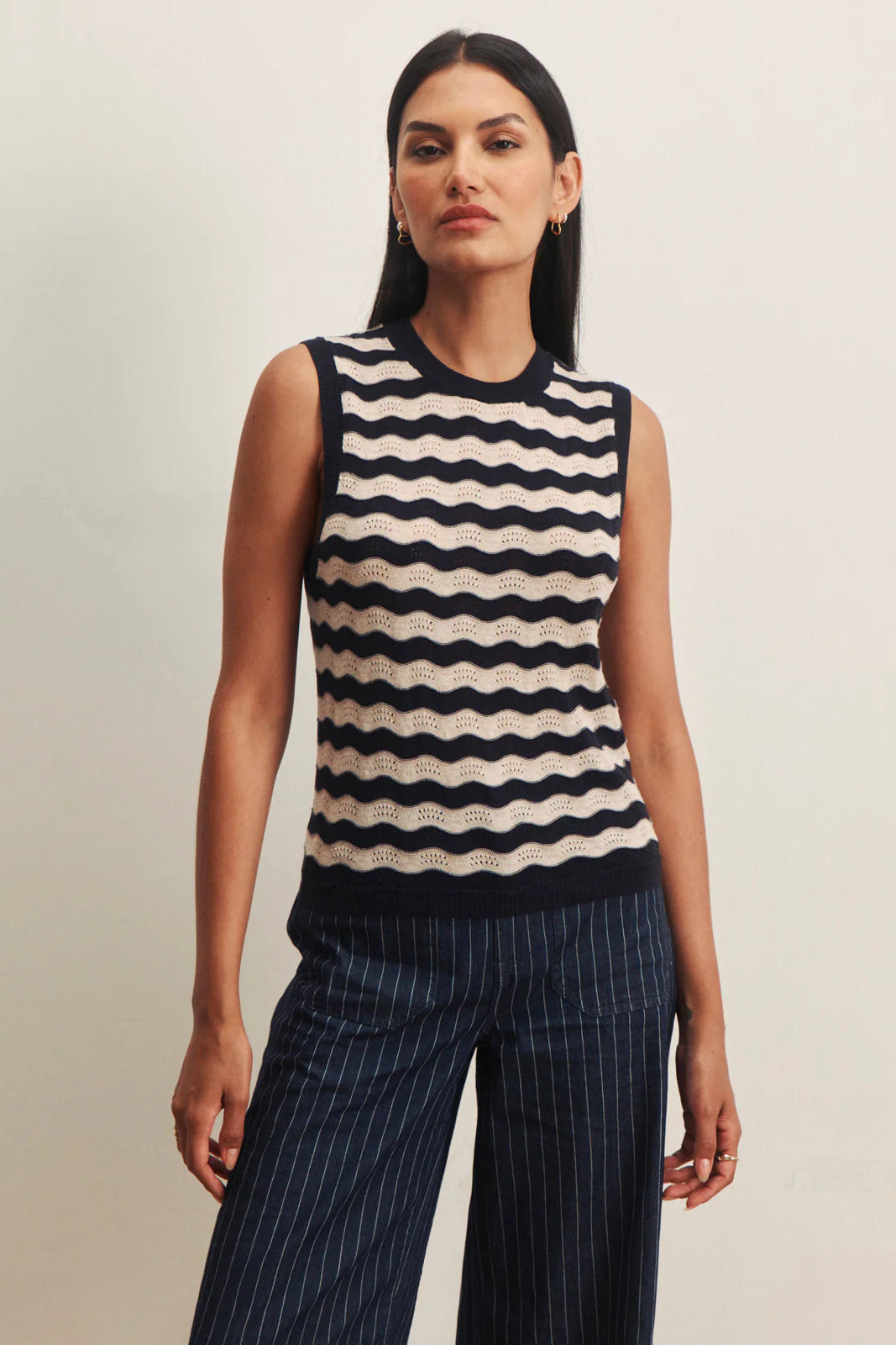 Everyday Chevron Knit Shell