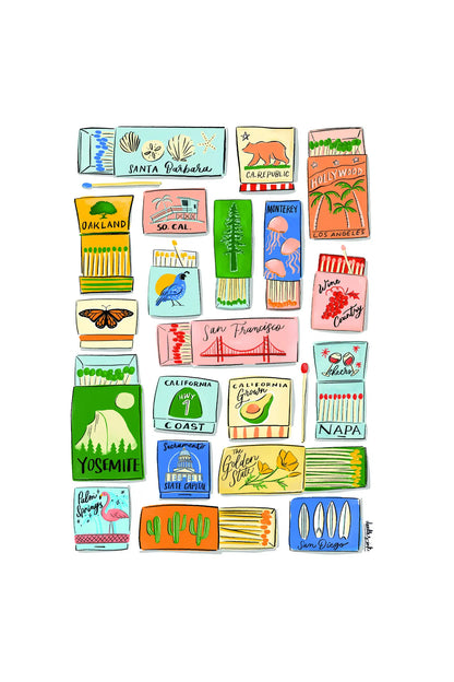 California Matchboxes Book Bag