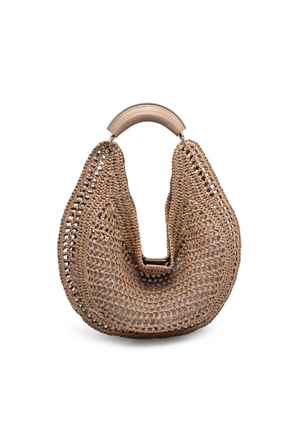 Camden Crochet Hobo Natural