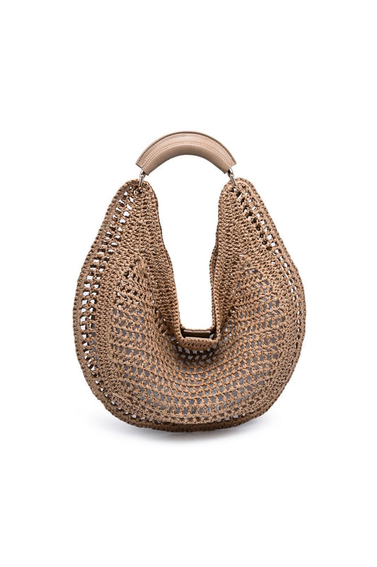 Camden Crochet Hobo Natural