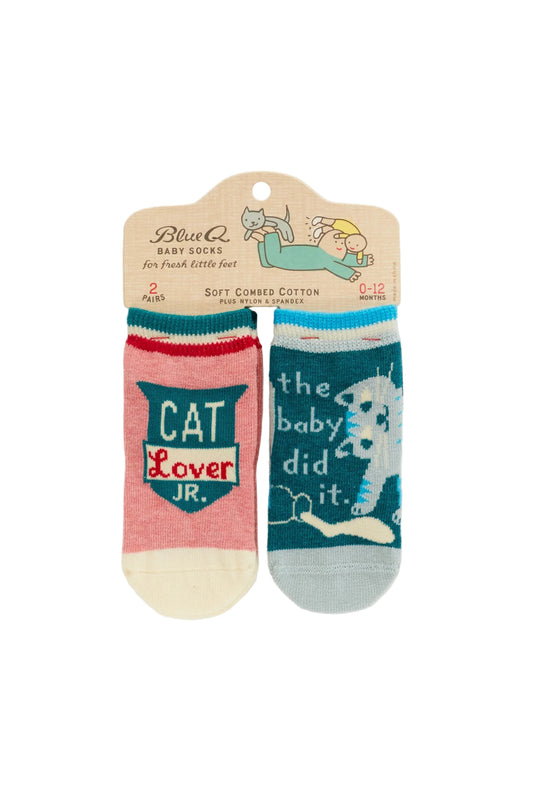 Cat Lover Jr./Baby Did It Baby Socks