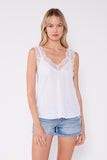 Chalk Lace Trim Camisole