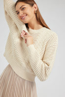 Champagne Pullover Sweater Dress Set