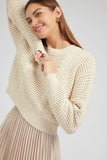 Champagne Pullover Sweater Dress Set