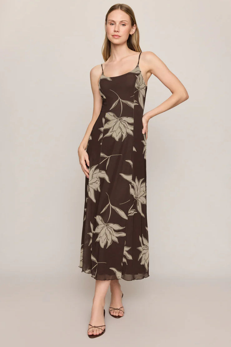 Charisma Floral Mesh Midi Dress