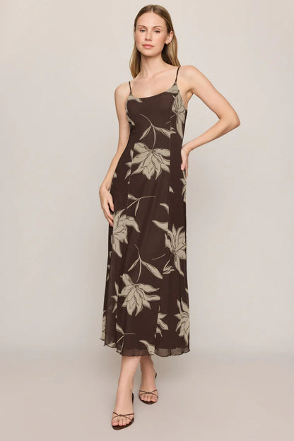 Charisma Floral Mesh Midi Dress