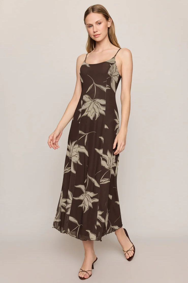 Charisma Floral Mesh Midi Dress