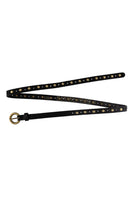 Chloe Studded Skinny Belt Black