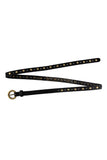 Chloe Studded Skinny Belt Black