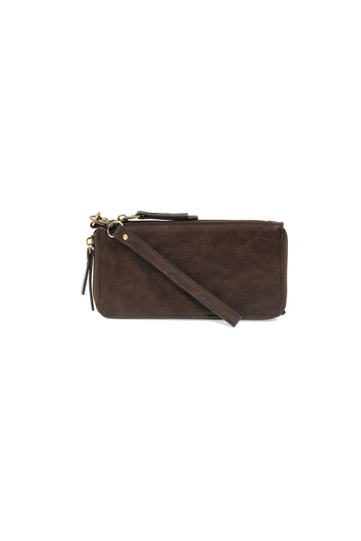 Chloe Zip Wallet Wristlet Dark Oak