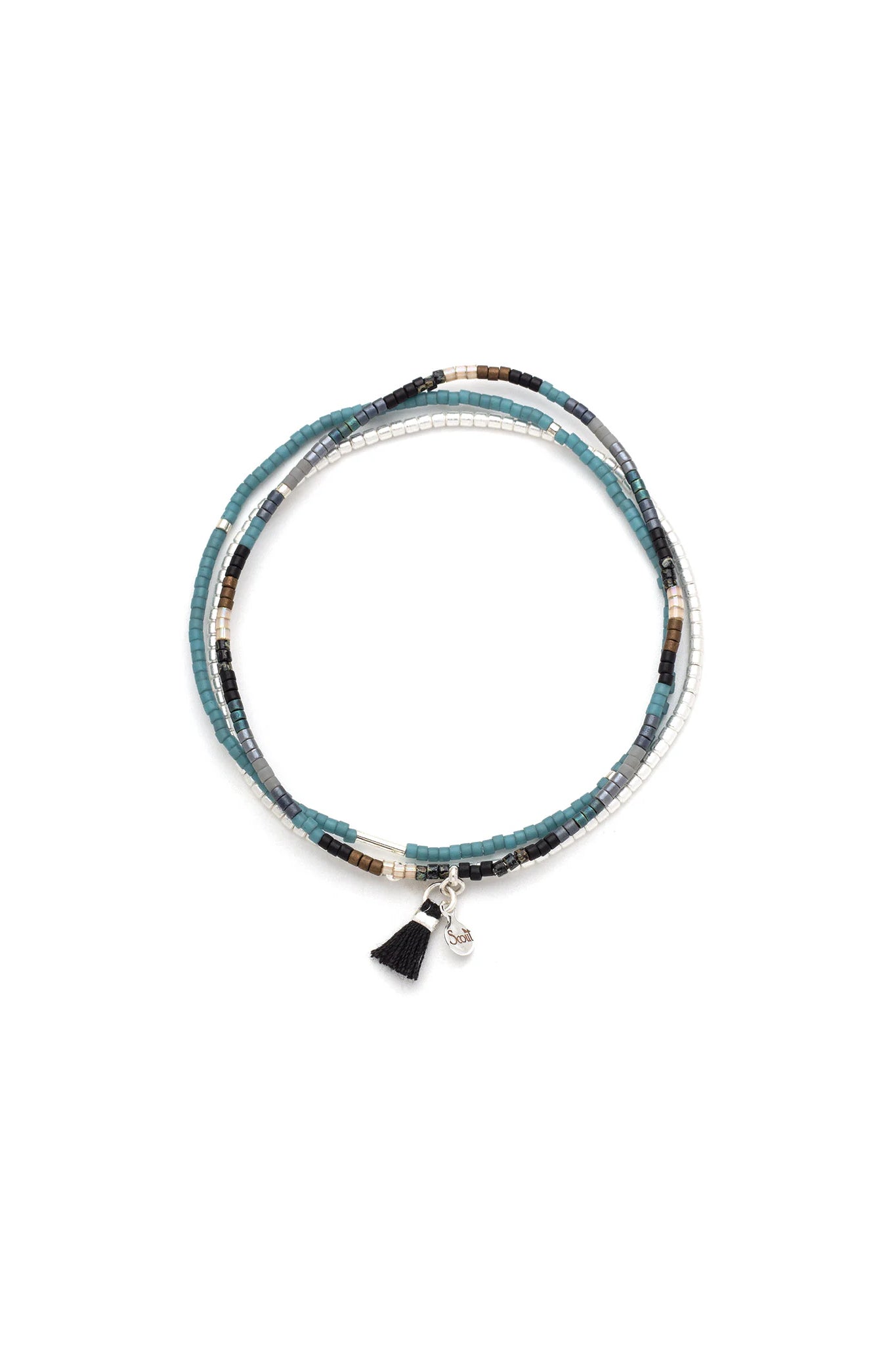 Chromacolor Miyuki Bracelet Trio Black Multi/Silver
