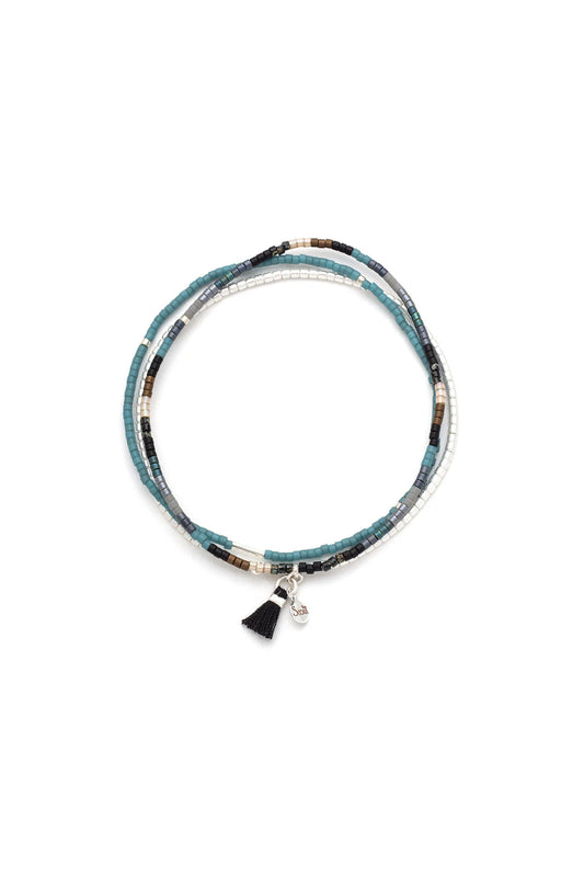 Chromacolor Miyuki Bracelet Trio Black Multi/Silver