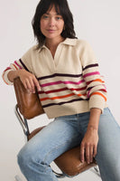 Claire Relaxed Polo Sweater