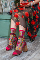 Cocktail Hour Sheer Crew Sock