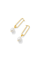 Colette Pearl Hoop Earrings