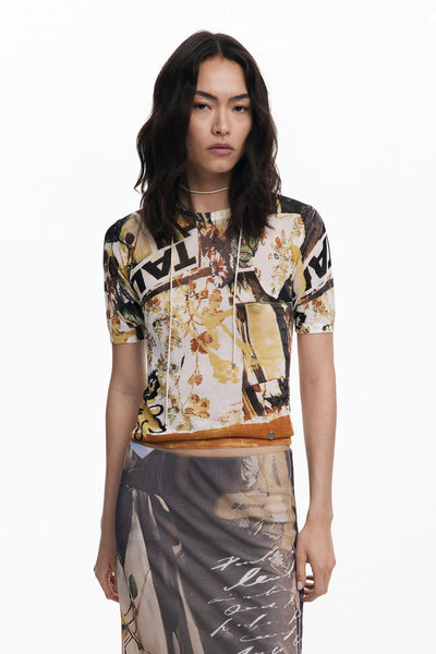 Collage Knit T-Shirt