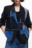 Combined Patchwork Blazer