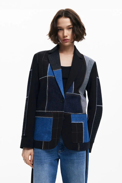 Combined Patchwork Blazer