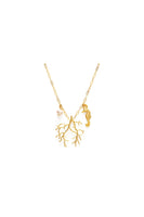 Coral Charm Necklace