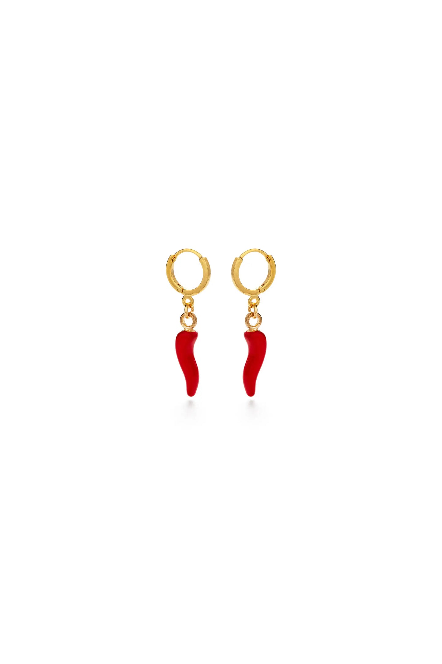 Cornicello Huggie Hoop Earrings