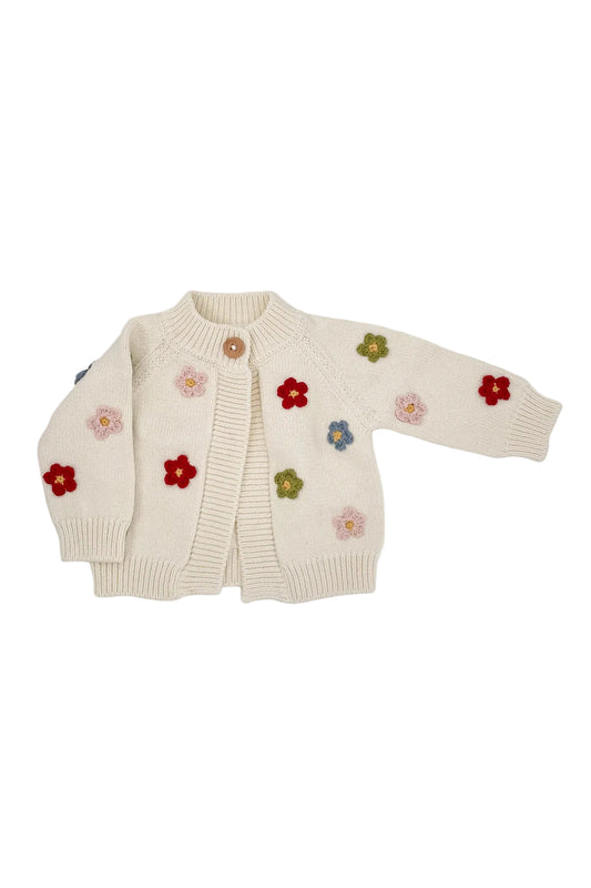Cotton Flower Baby Cardigan