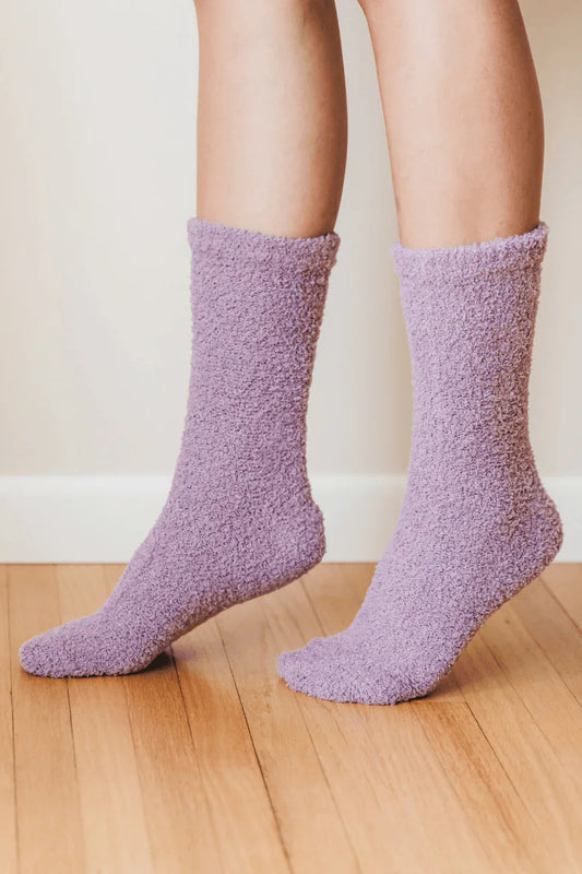 Cozy Cloud Socks Orchid Purple