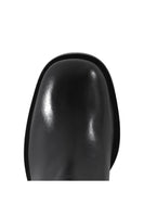 Cozy Black Leather Work Boot