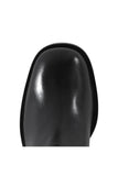 Cozy Black Leather Work Boot