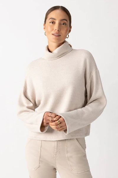 Cozy Lurex Popover Top