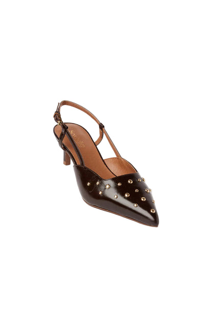 Crawford Studded Slingback Heels