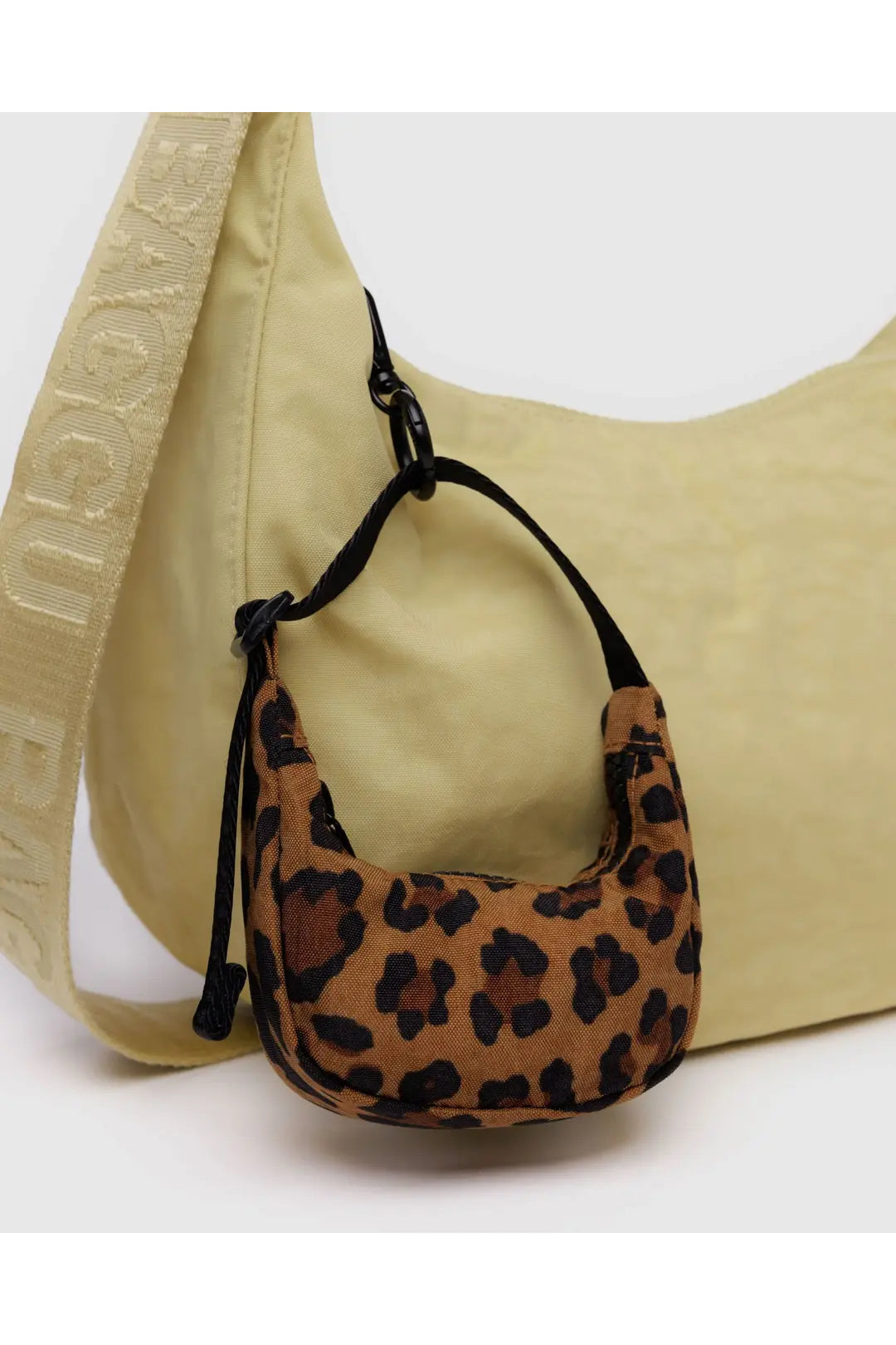 Crescent Bag Charm Leopard