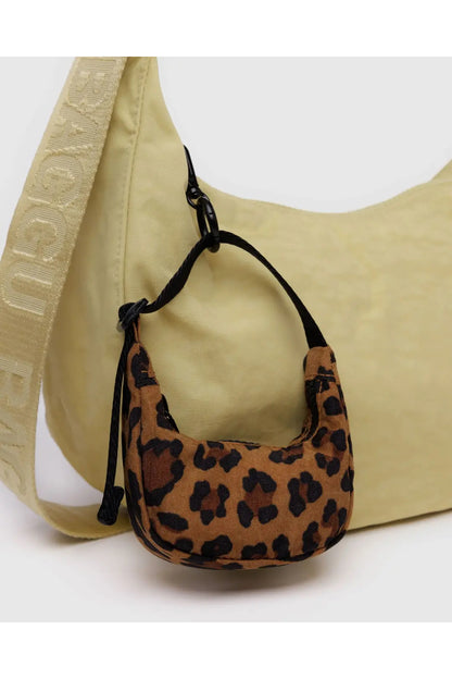 Crescent Bag Charm Leopard