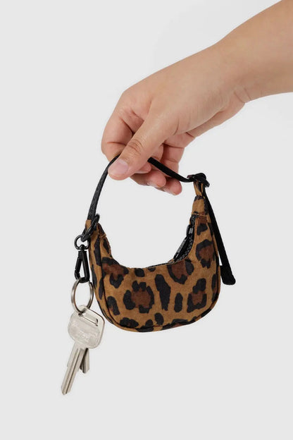 Crescent Bag Charm Leopard