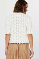 Crochet Button Front Cardigan